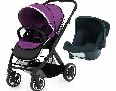 BabyStyle Oyster 2 Black/Grape Set 1 Baby-Safe