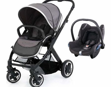 BabyStyle Oyster 2 Black/Slate Cabriofix Set 1