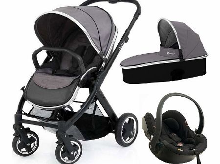 BabyStyle Oyster 2 Black/Slate Izi Go Set 2