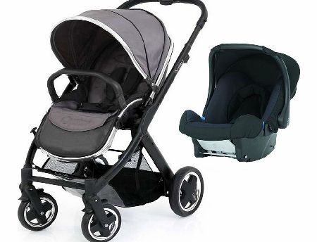BabyStyle Oyster 2 Black/Slate Set 1 Baby-Safe