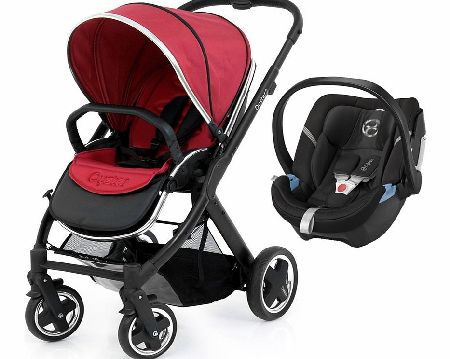 BabyStyle Oyster 2 Black/Tomato Aton Set 1