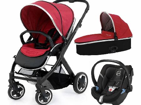BabyStyle Oyster 2 Black/Tomato Aton Set 2