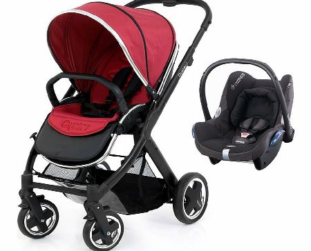 BabyStyle Oyster 2 Black/Tomato Cabriofix Set 1
