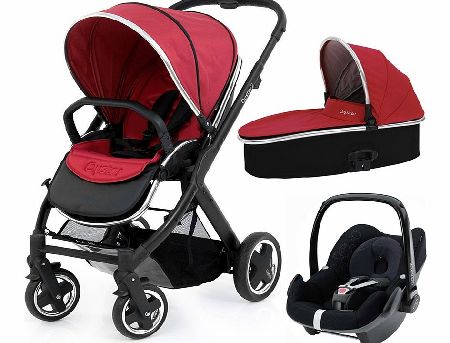 BabyStyle Oyster 2 Black/Tomato Set 2 Pebble