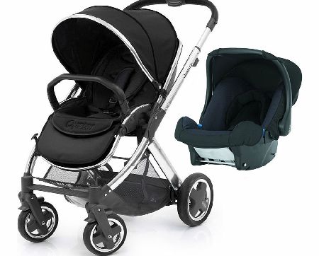 BabyStyle Oyster 2 Mirror/Black Baby-Safe Set 1