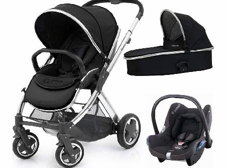 BabyStyle Oyster 2 Mirror/Black Cabriofix Set 2