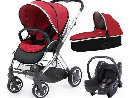 BabyStyle Oyster 2 Mirror/Tomato Cabriofix Set 2
