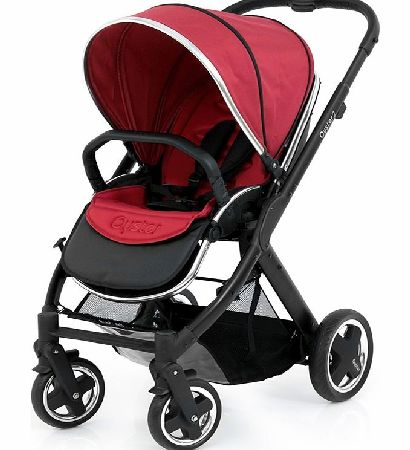 BabyStyle Oyster 2 Pushchair Black/Tomato