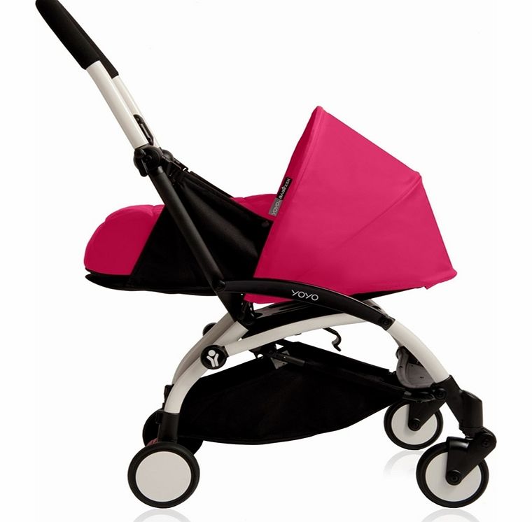 BabyZen YoYo 0m  Pram White/Pink