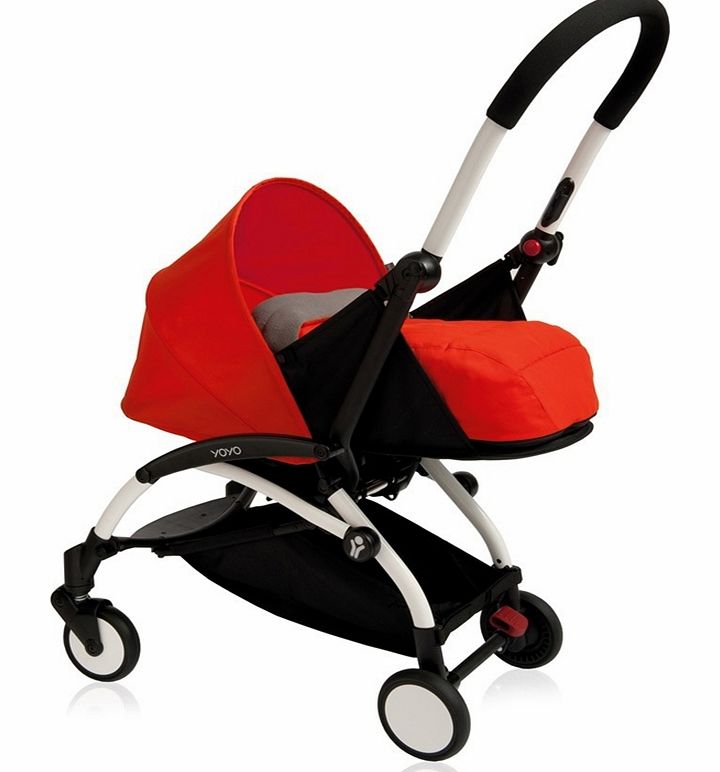 BabyZen YoYo 0m  Pram White/Red