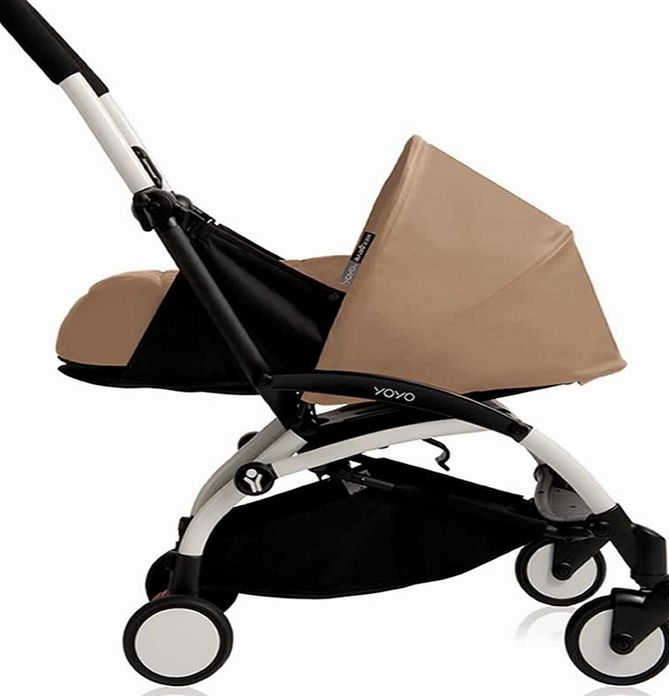 BabyZen YoYo 0m  Pram White/Taupe