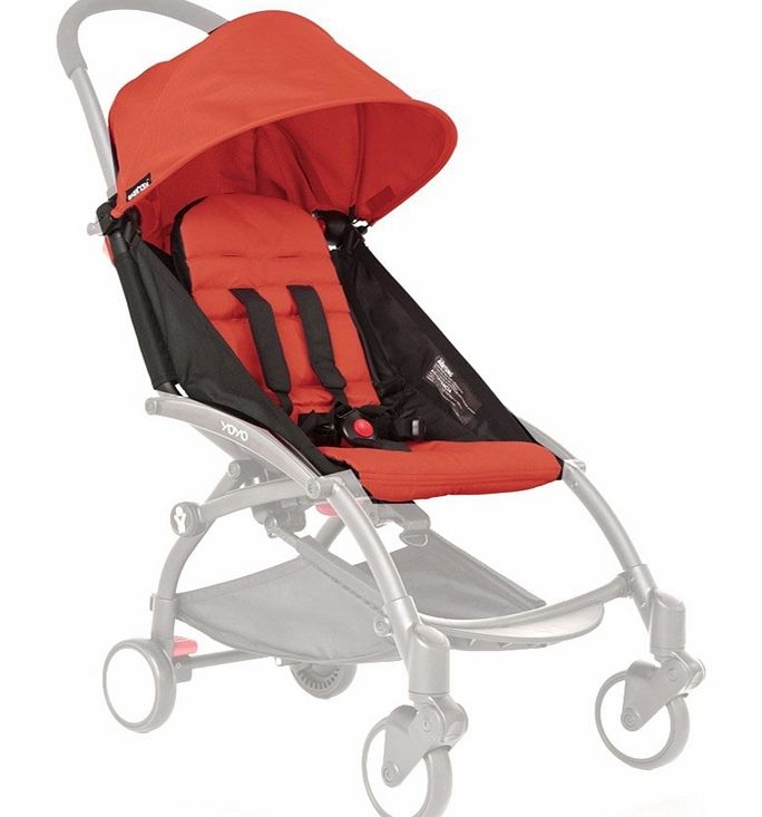 BabyZen YoYo 6m  Seat Unit With Colour Pack Red