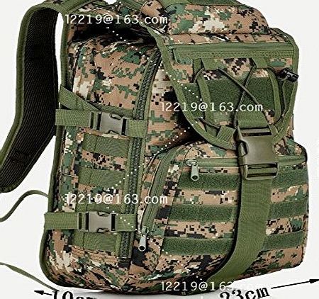 Backpacks 35L Outdoors Sport Military Tactical Backpacks Molle Rucksack Camping Hiking Trekking Bag (Jungle Digital)