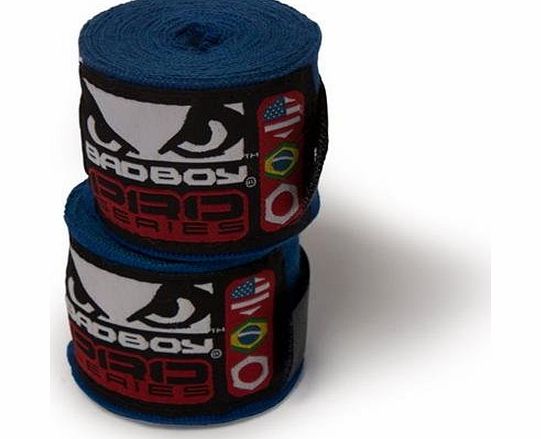 Bad Boy Hand Wraps - Blue, 2.5m