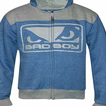 Bad Boy Kids Superhero Hoodie - Boys Jumper (7-8, Sky Blue)