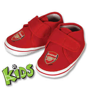 Bafiz Arsenal Crib Velcro Shoes - Infants - Red