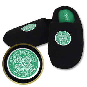 Celtic Mule Slippers - Mens - Black/Green