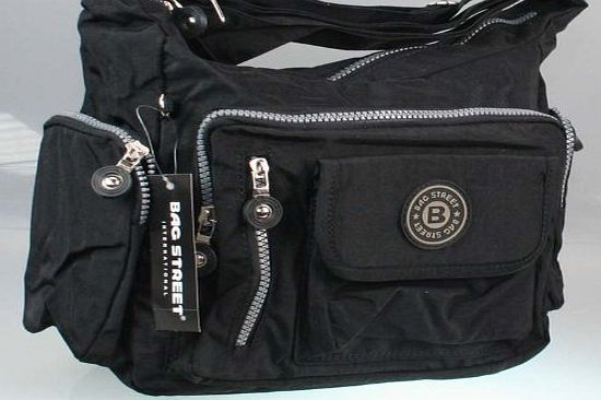 Bag Street Womens Cross-Body Bag Black BLACK 39