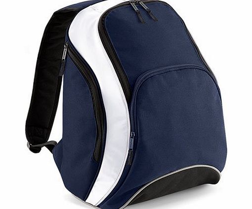 BagBase  Teamwear Backpack in Navy / white