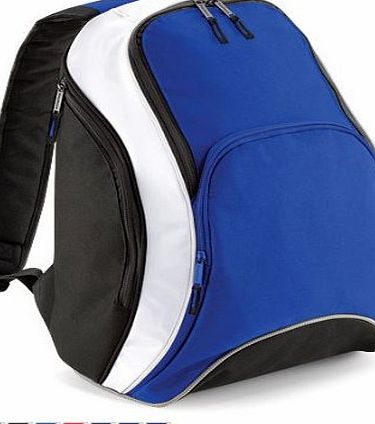 BagBase  TEAMWEAR BACKPACK RUCKSACK - 7 GREAT COLOURS (ROYAL BLUE/BLACK)