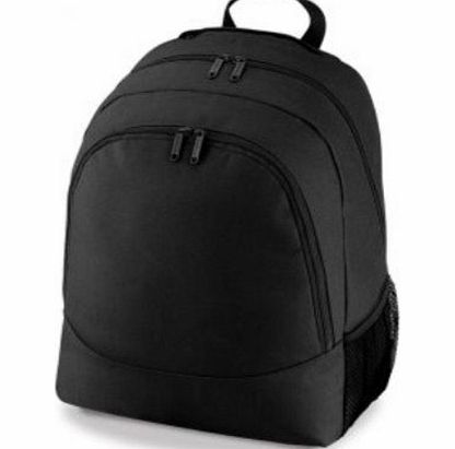 BagBase Universal Backpack, Black, One Size