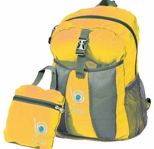 Bago Travel Bags Packable Backpack For Men, Women And Children - Lightweight Foldable Rucksack - Use As Travel Bag, Daypack, Carry On For More Luggage Space - Folds Into Its Inner Pocket - (YELLOW)