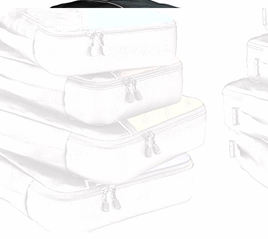 Packing Cubes - Best Organizers for Travel luggage, bags, carry on suitcase, accessories. Highly Durable value set with Rip Stop fabric, see through panel and YKK High Quality Zipper that never fail a