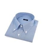 Bagutta Fine Blue Lines Button Down Cotton Italian Dress Shirt