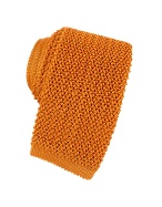Bagutta Limited Production Orange Sox Woven Silk Tie