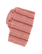 Bagutta Limited Production Pink Sox Woven Silk Tie