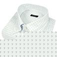 White and Blue Small Checks Buttondown Cotton Dress Shirt
