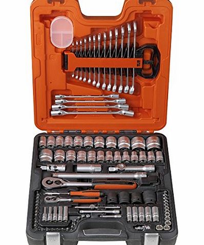 Bahco S106 S106 Socket Set 106-Piece 1/4 amp; 1/2-Inch Drive