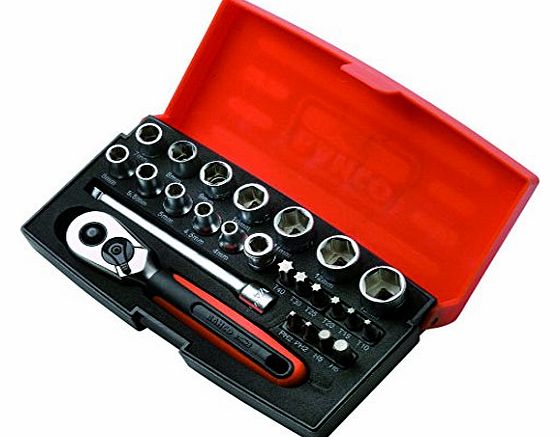 Bahco SL25 Socket Set 25 Piece 1/4 Inch Drive