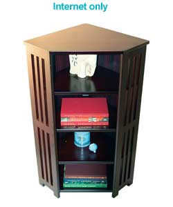 Mahogany Corner Media Storage Unit