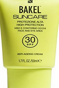 BAKEL Suncare Face and Eye Area Sun Protection, High SPF30 50 ml