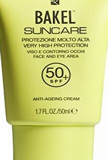 BAKEL Suncare Face and Eye Area Sun Protection, Very High SPF50  50 ml