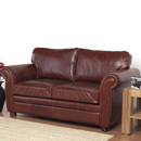 Baker and Lloyd Winchester chestnut leather sofa