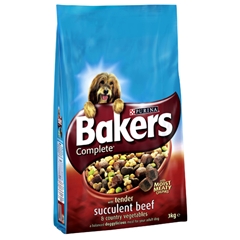 Bakers Adult Complete Dog Food with Beef and#38; Vegetables 15kg