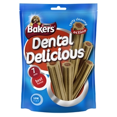 Bakers Dental Delicious Beef Dog Treats 230gm