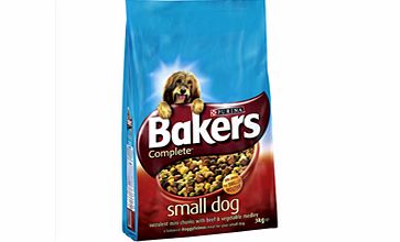 Bakers Small Dog Adult Complete Dog Food with Beef 3kg