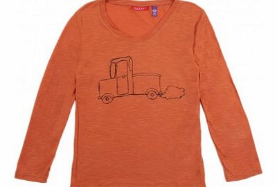 Bakker made with love Car T-shirt Orange `2 years,4 years,8 years