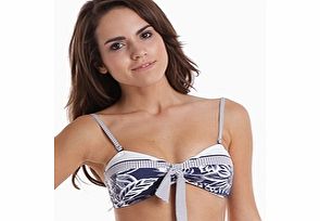 Baku Hawaiian Punch Padded Bandeau - Indigo