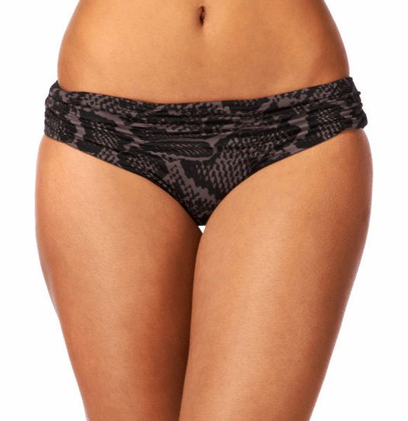 Baku Womens Baku Congo Ruched Bikini Bottom - Volcano
