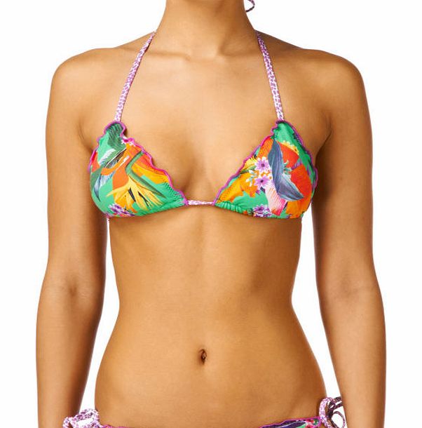 Baku Womens Baku Tropical Fiesta Ruffle Edge