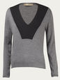 BALENCIAGA KNITWEAR GREY BLACK XL