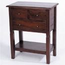 Mahogany 3 drawer occasional table furniture