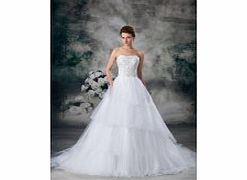 Ball Gown Strapless Backless Beading Embroidery
