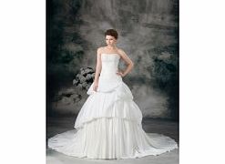 Ball Gown Strapless Backless Beading Pleated