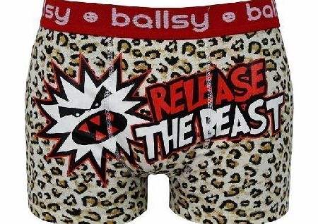 Ballsy Mens Ballsy Monster Boxer Shorts Boxers Funny Rude