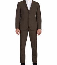 BALMAIN Grey check wool suit